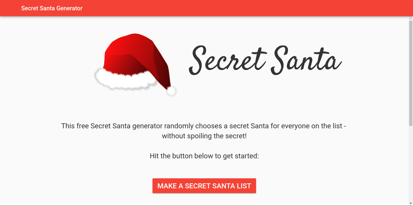 Choosing Secret Santas