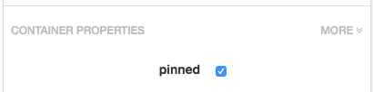 `pinned` in the Properties Panel.