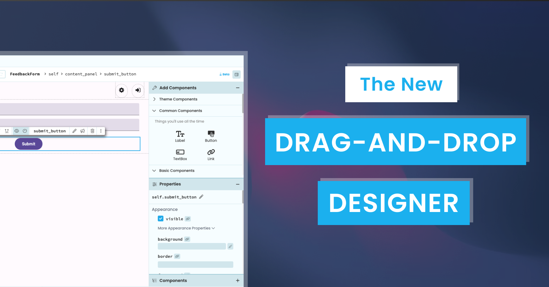 Announcing the New Drag-and-Drop Designer