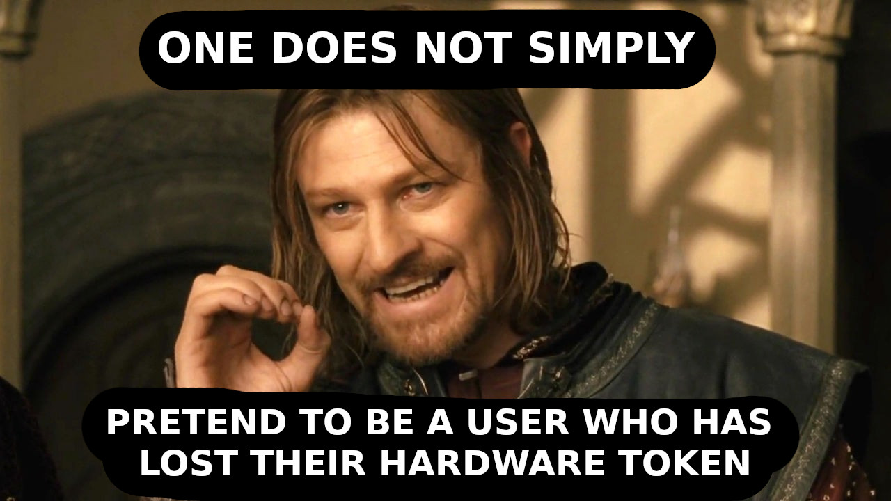 Or, if one does, one should not be able to compromise that user&rsquo;s account.