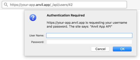 Automatically-generated browser Basic Auth login form for an HTTP endpoint
