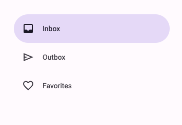 NavigationLinks inside
a Navigation Drawer