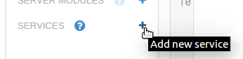 Clicking on the plus symbol next to 'Services' in the App Browser