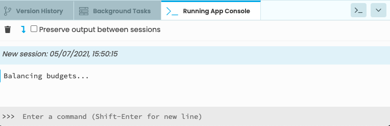 The App Console