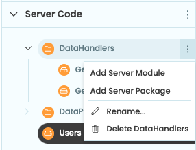 Adding things inside a Server Package