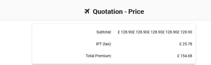 price issue