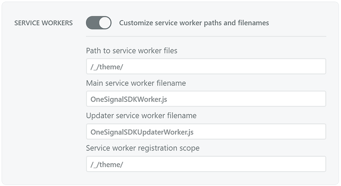 OneSignal Service Worker Settings2