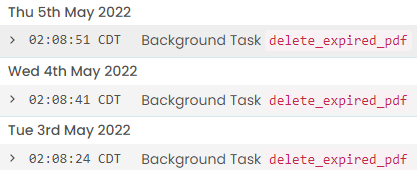 [Beta] Background tasks run as expected, but are reported as not ...