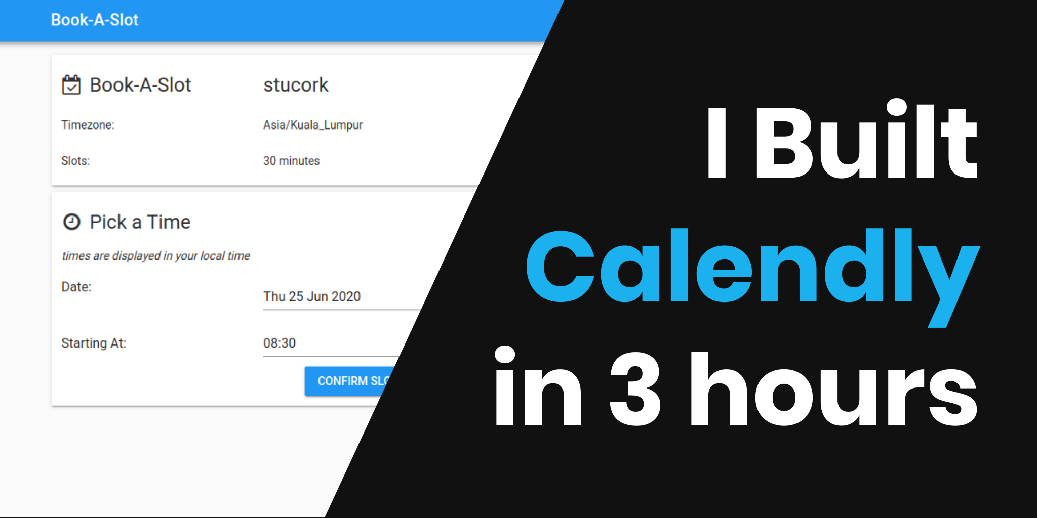 How I Built Calendly in 3 Hours