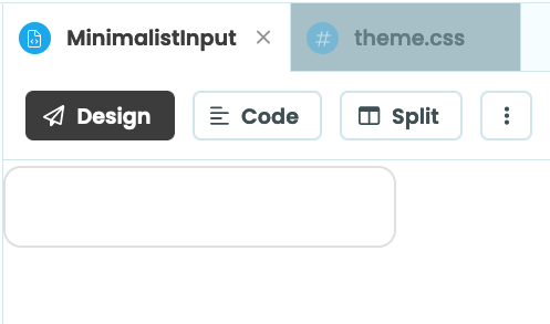 Our input field with our CSS styling applied