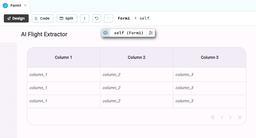 Add a Data Grid to the UI