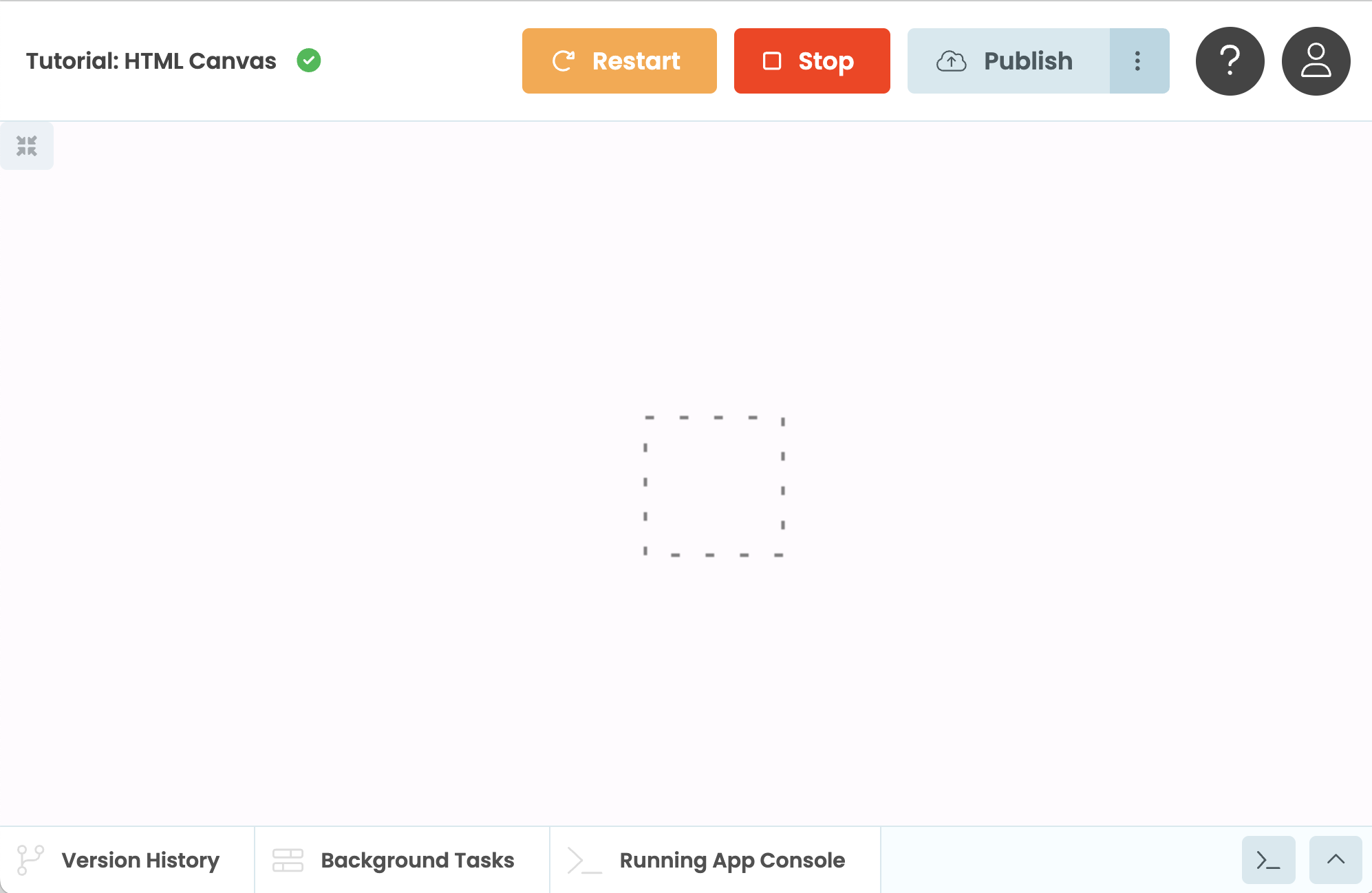 Drawing a square with dashed lines