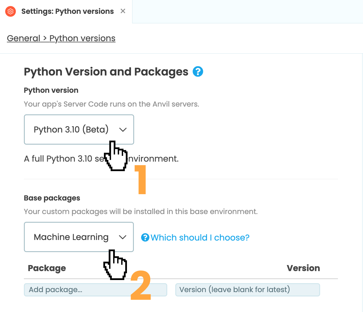 Changing the Python version to 'Python 3.10' and editing the requirements.txt
