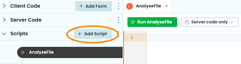 Create the AnalyseFile Script in Anvil