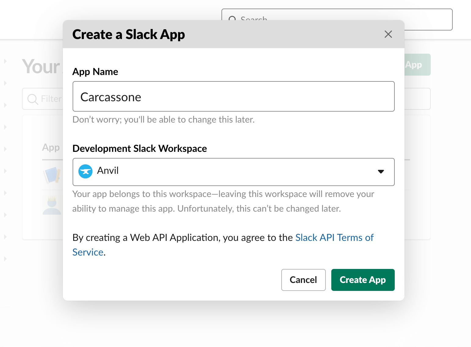 slack client response with json format